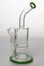 8.5 inches honeycomb flat diffused bubbler-Green - One Wholesale
