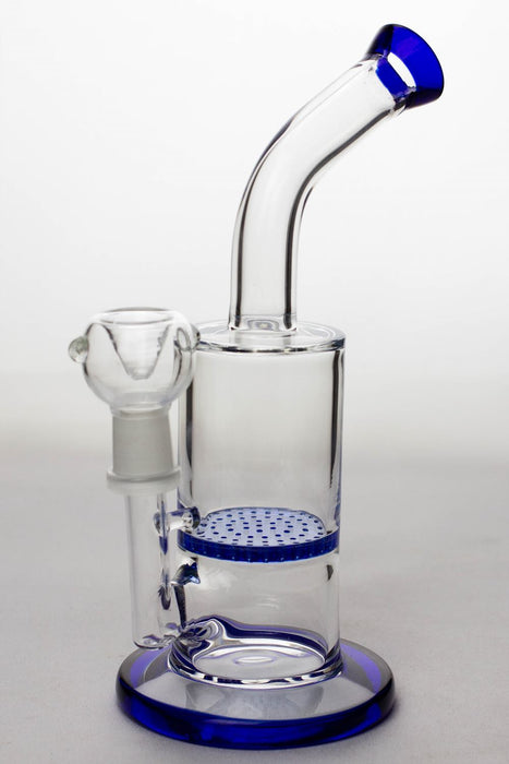 8.5 inches honeycomb flat diffused bubbler-Blue - One Wholesale