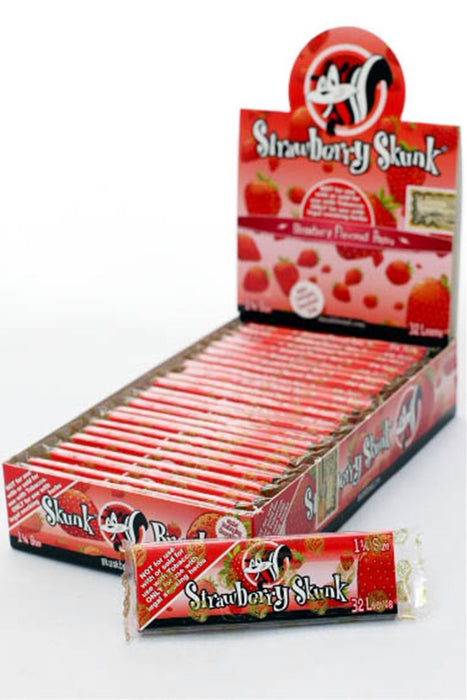 Skunk Brand sneaky delicious flavors papers - 24 packs 1 - 1/4" Size ONE Strawberry