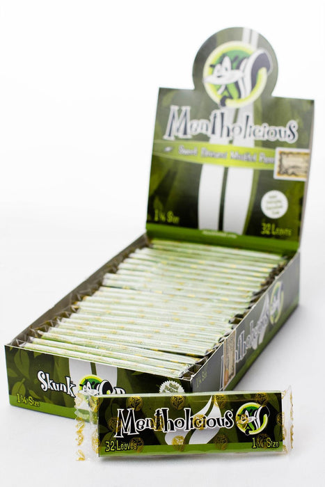 Skunk Brand sneaky delicious flavors papers - 24 packs 1 - 1/4" Size ONE Mentholicious