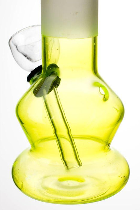 6" Two tone color Lime glass water bong- - One Wholesale