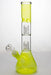 12  inches double dome percolator patterned beaker water bong-Lime - One Wholesale