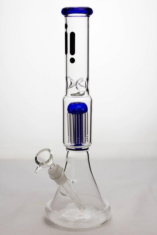 14" infyniti 8-arm percolator clear beaker Bong Beaker Bong ONE Blue