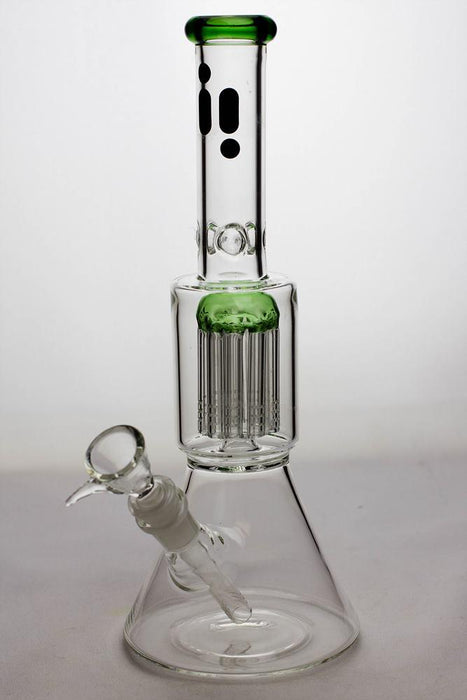 12" infyniti beaker water bong with 10-arm percolator-Green-4420 - One Wholesale