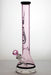 18 inches genie 9 mm color-tube and clear-bottom beaker water bong-Pink - One Wholesale