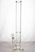 19.5 in. clear tube inline diffuser glass water bong with carb- - One Wholesale