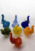 Standing elephant solid color glass hand pipe- - One Wholesale