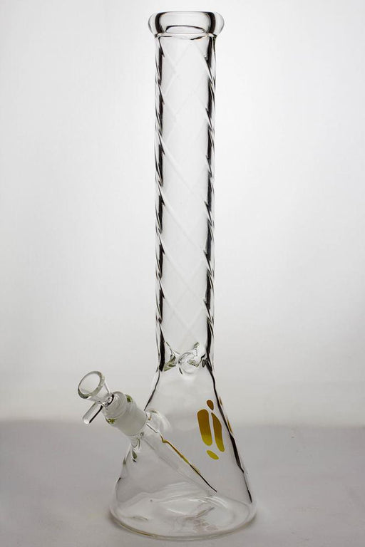 17" infyniti glass twist seamless pattern beaker water bong Beaker Bong ONE