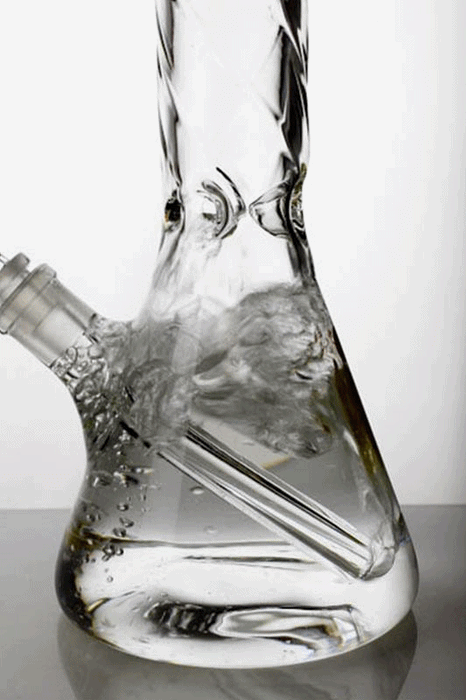 17" infyniti glass twist seamless pattern beaker water bong- - One Wholesale