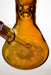 17 in. Genie Metallic 7 mm graphic glass beaker bong- - One Wholesale