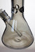 17 in. Genie Metallic 7 mm glass beaker bong- - One Wholesale