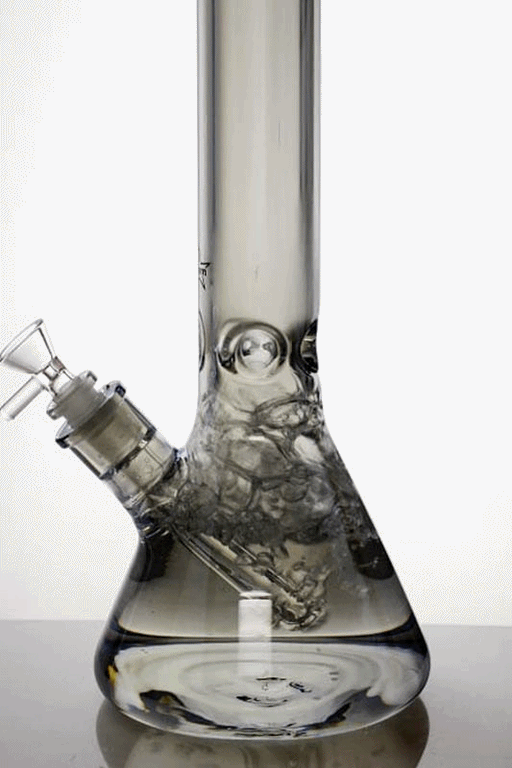 17 in. Genie Metallic 7 mm glass beaker bong Beaker Bong ONE