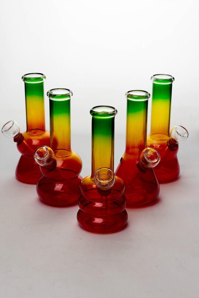 6 in. Rasta glass water bong — Bong Outlet Canada
