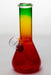 6 in. Rasta glass water bong-D - One Wholesale