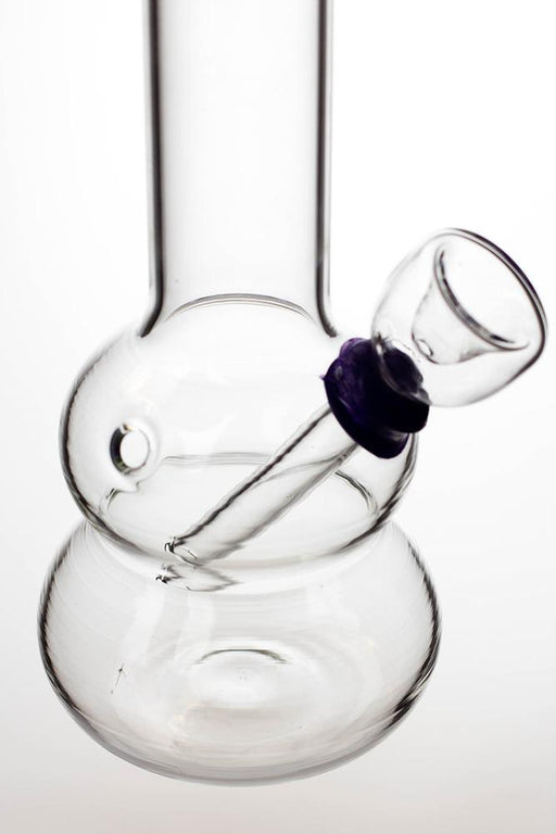 6 in. clear glass water bong- - One Wholesale