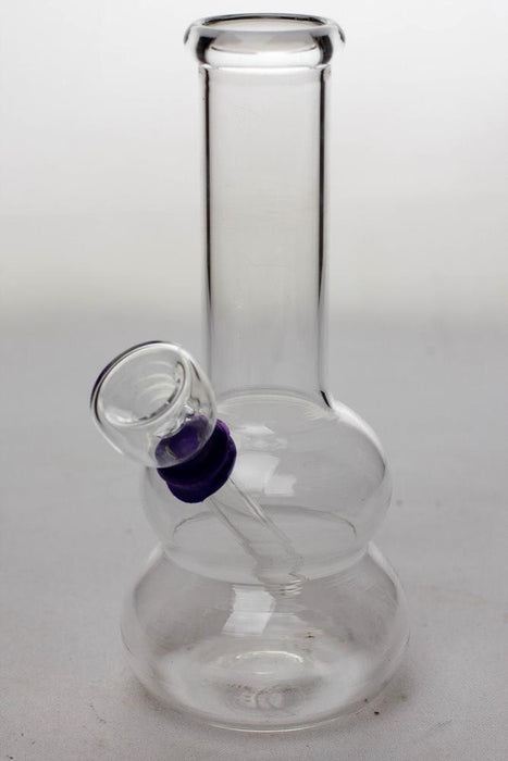 6 in. clear glass water bong-B - One Wholesale