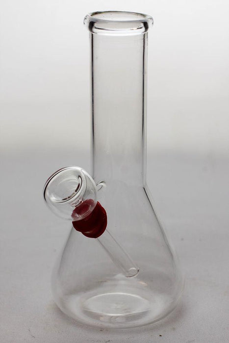 6 in. clear glass water bong-D - One Wholesale