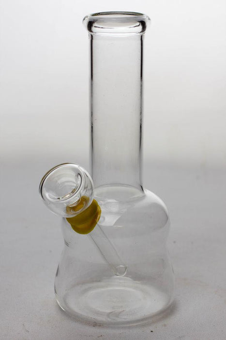 6 in. clear glass water bong-E - One Wholesale