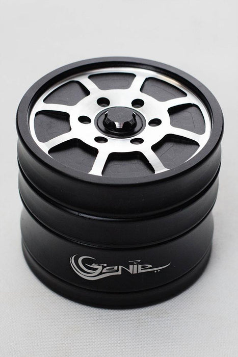 Genie 8 spoke rims aluminium grinder-Black - One Wholesale
