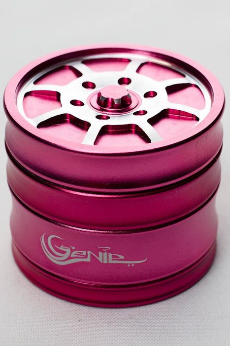 Genie 8 spoke rims aluminium grinder-Pink - One Wholesale