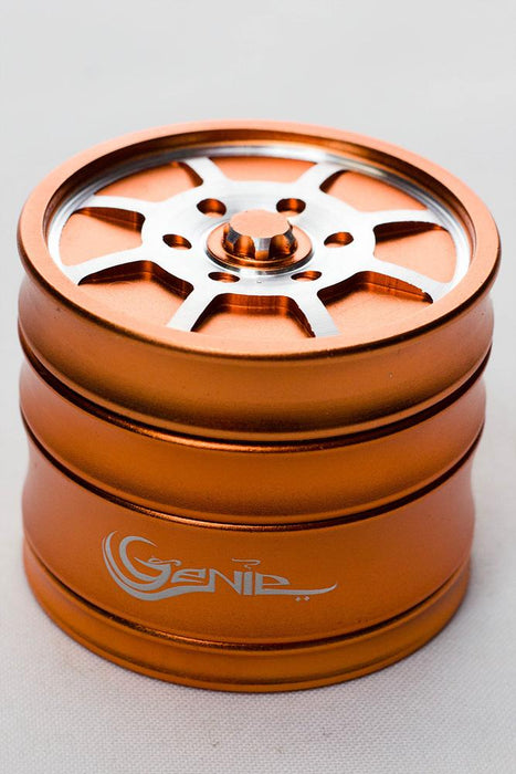 Genie 8 spoke rims aluminium grinder-Orange - One Wholesale