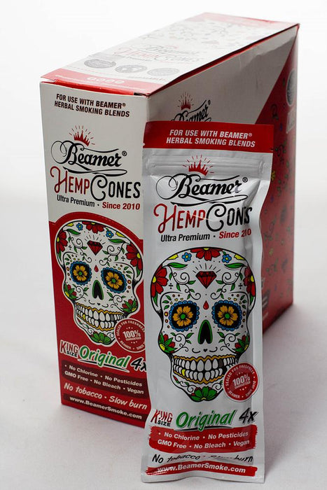 Beamer King size vegan hemp cone 15 pack per box Pre-rolled Cone (Display Pack) ONE