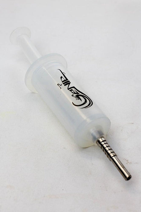 White silicone syringe shape nectar collector-CL - One Wholesale