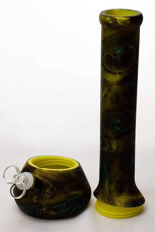 13" Detachable yellow silicone tube beaker water bong Silicone Bong ONE