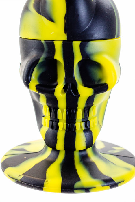11" Genie skull multi colored detachable silicone water bong- - One Wholesale