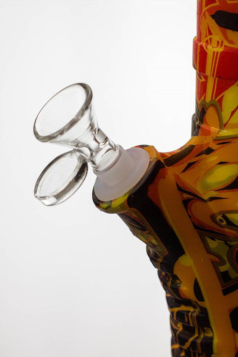 13" Detachable silicone yellow straight tube water bong Silicone Bong ONE