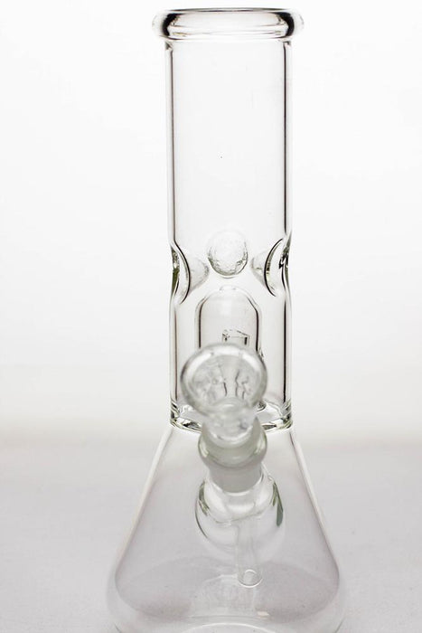 8" clear single dome percolator beaker water bong- - One Wholesale