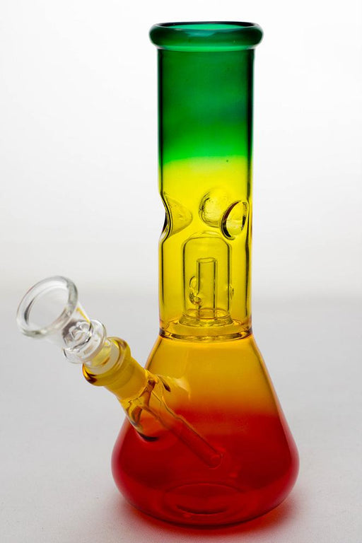 8" rasta single dome percolator beaker water bong Beaker Bong ONE