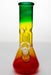 8" rasta single dome percolator beaker water bong- - One Wholesale