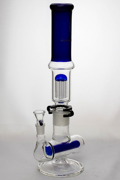17" infyniti 8-tree and inline diffuser detachable water bong-Blue - One Wholesale