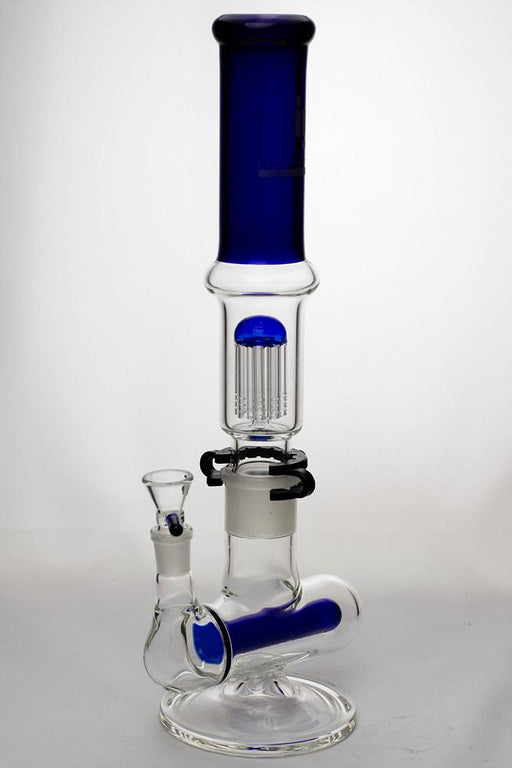 17" infyniti 8-tree and inline diffuser detachable water bong Beaker Bong ONE Blue