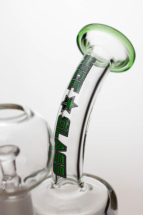 6" Nice glass shower head diffuser dab rig- - One Wholesale