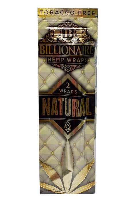 Billionaire Hemp Wraps 1 pack-Natural - One Wholesale