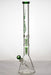 24" genie double 6 arms heavy glass water beaker bong-Green - One Wholesale