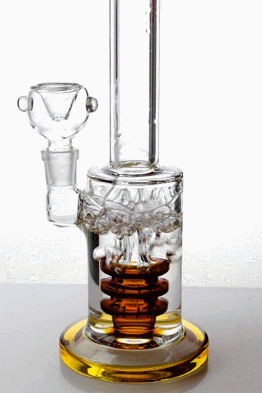 8" triple stacked shower head diffuser bong Beaker Bong ONE
