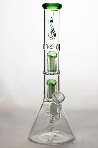12" genie dual 5 arms percolator water bong- - One Wholesale