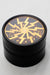 Black Aluminium 4 parts grinder with color acrylic window-Yellow - One Wholesale
