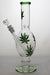 12" leaf printed oval shape glass water bong- - One Wholesale