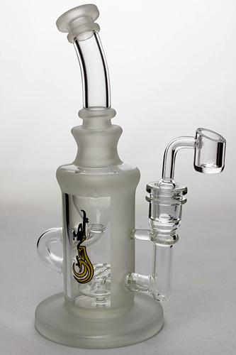 9 in. genie recycled bubbler with a banger Rig ONE