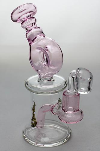 7.5 in. genie bubbler with a banger-Pink-4866 - One Wholesale