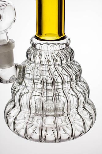 7" pattern glass bubbler with a diffuser- - One Wholesale
