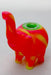 4.5" Genie elephant Silicone hand pipe with glass bowl-PK-YL - One Wholesale
