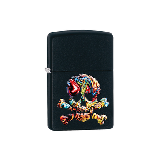 Zippo 49187 Colorful Skull Zippo Lighter ONE
