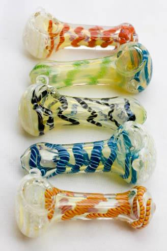 3.75" Soft glass 4923 hand pipe Glass Pipe ONE