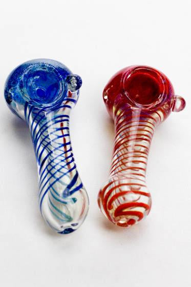 3.75" Soft glass 4925 hand pipe Glass Pipe ONE