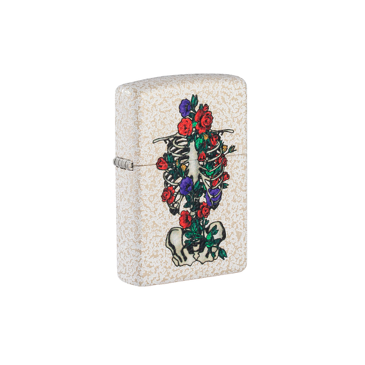 Zippo 49252 Floral Skeleton Design Zippo Lighter ONE